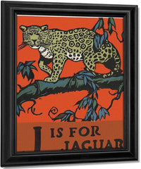 Alphabet J Is For Jaguar By C.B. Falls Fine Art Print