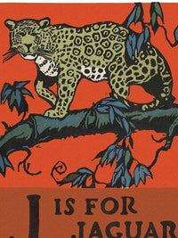 Alphabet J Is For Jaguar By C.B. Falls Fine Art Print
