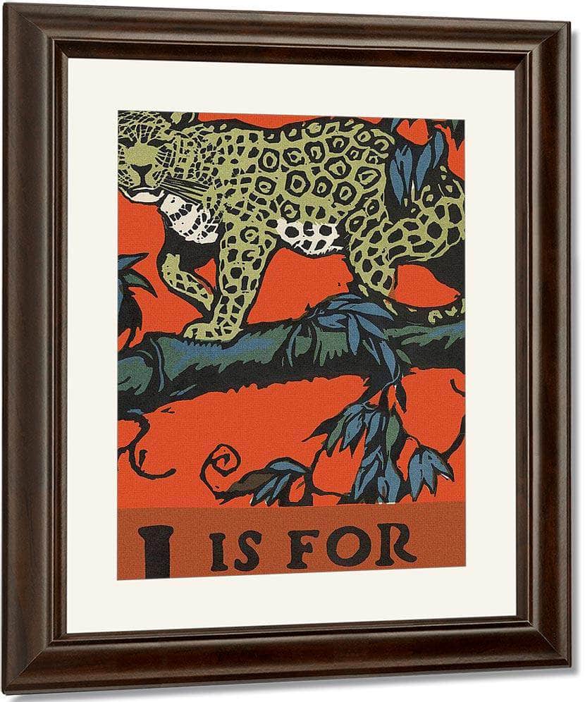 Alphabet J Is For Jaguar By C.B. Falls Fine Art Print