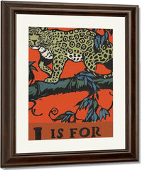 Alphabet J Is For Jaguar By C.B. Falls Fine Art Print
