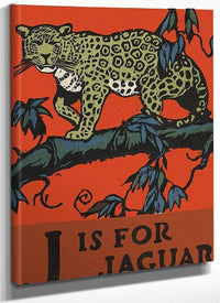 Alphabet J Is For Jaguar By C.B. Falls Fine Art Print