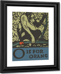Alphabet O Is For Orangutan By C.B. Falls Fine Art Print