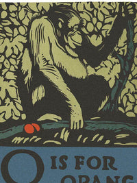 Alphabet O Is For Orangutan By C.B. Falls Fine Art Print