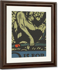 Alphabet O Is For Orangutan By C.B. Falls Fine Art Print