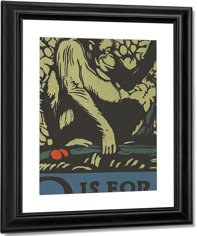 Alphabet O Is For Orangutan By C.B. Falls Fine Art Print