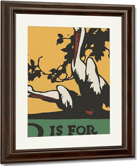 Alphabet P Is For Pelican By C.B. Falls Fine Art Print