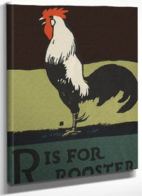 Alphabet R Is For Rooster By C.B. Falls Fine Art Print