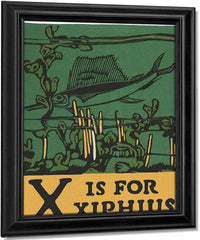 Alphabet X Is For Xiphius By C.B. Falls Fine Art Print
