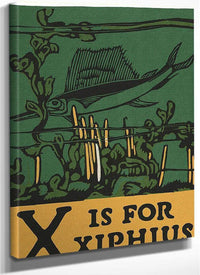 Alphabet X Is For Xiphius By C.B. Falls Fine Art Print