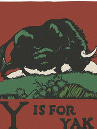 Alphabet Y Is For Yak By C.B. Falls Fine Art Print