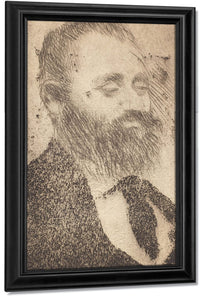 Alphonse Hirsch By Edgar Degas Fine Art Print