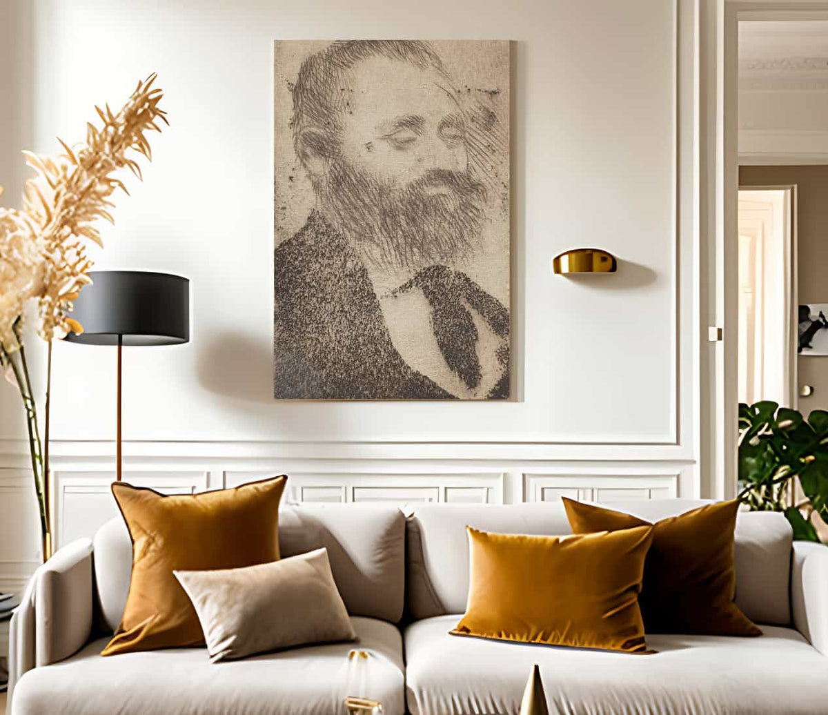 Alphonse Hirsch By Edgar Degas Fine Art Print