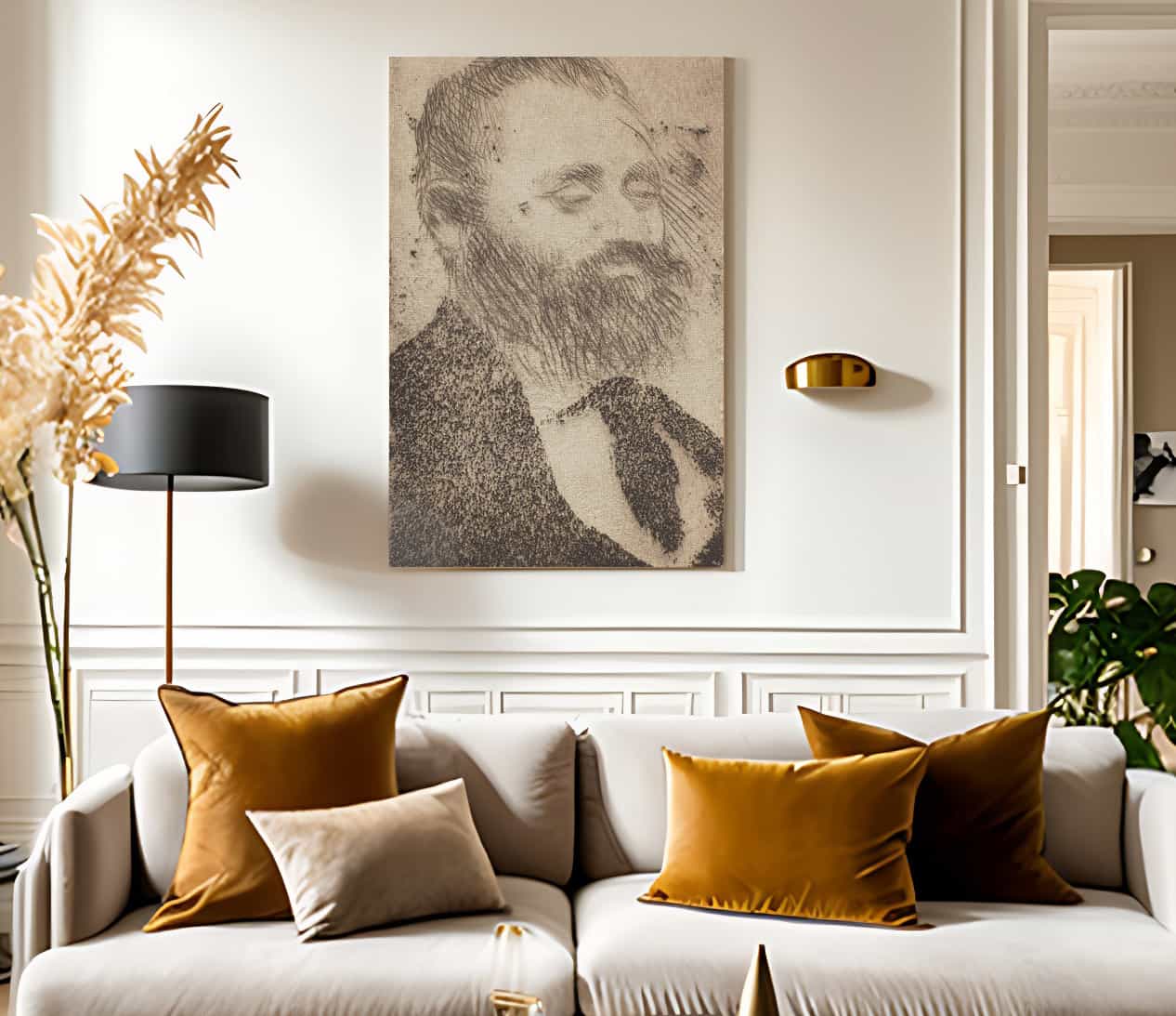 Alphonse Hirsch By Edgar Degas Fine Art Print