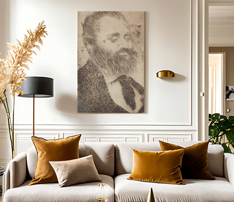 Alphonse Hirsch By Edgar Degas Fine Art Print