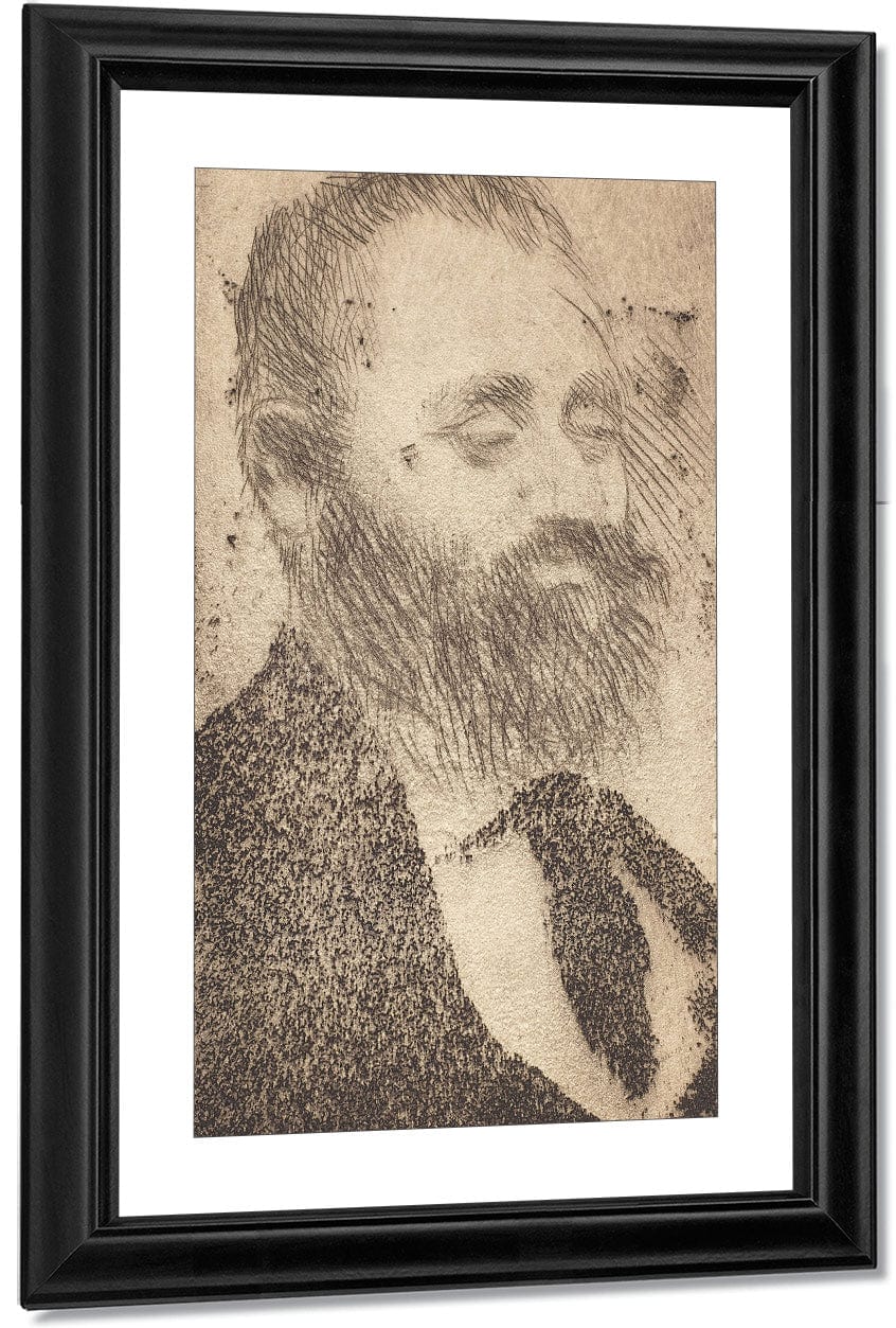 Alphonse Hirsch By Edgar Degas Fine Art Print