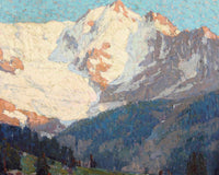 Alpine Glaciers By Edgar Payne Fine Art Print
