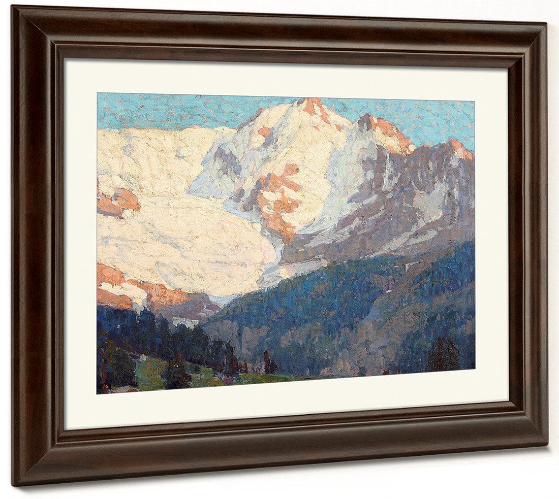 Alpine Glaciers By Edgar Payne Fine Art Print