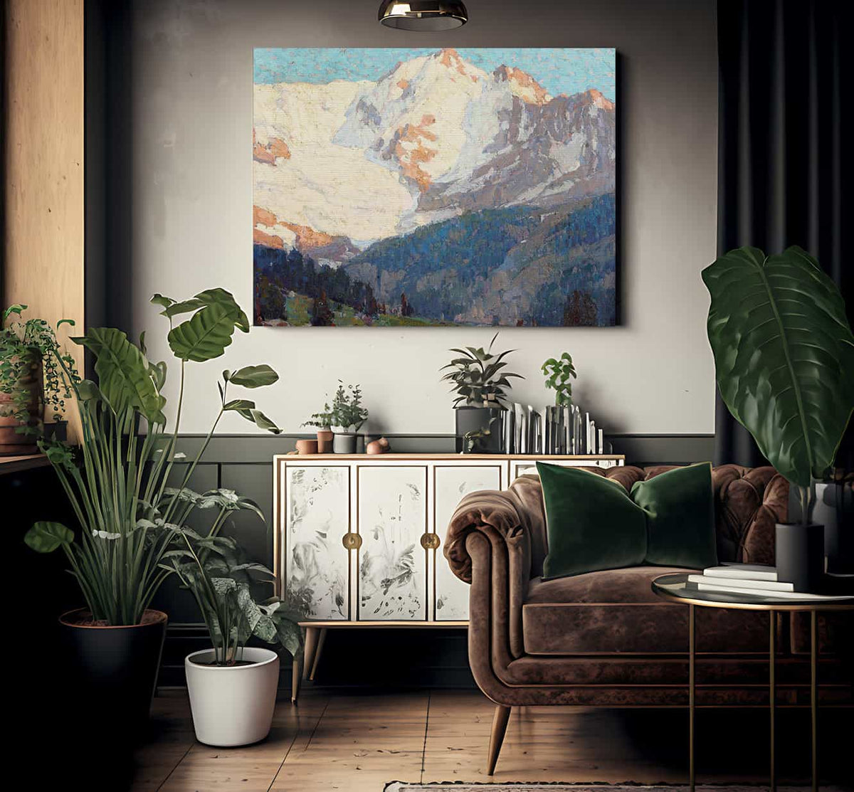 Alpine Glaciers By Edgar Payne Fine Art Print