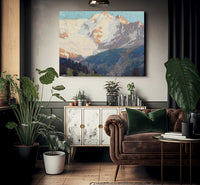 Alpine Glaciers By Edgar Payne Fine Art Print