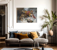 Alpine Mastiffs Reanimating A Distressed By Edwin Landseer Fine Art Print