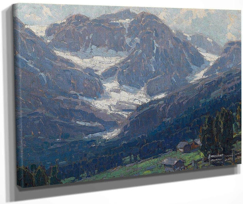 Alpine Scene, Switzerland By Edgar Payne Fine Art Print