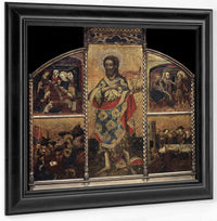 Altarpiece Of Saint John The Baptist By Blasco De Granen Fine Art Print