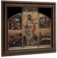 Altarpiece Of Saint John The Baptist By Blasco De Granen Fine Art Print