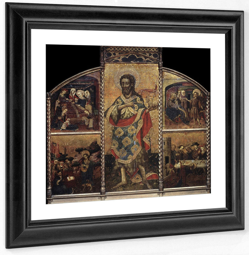 Altarpiece Of Saint John The Baptist By Blasco De Granen Fine Art Print