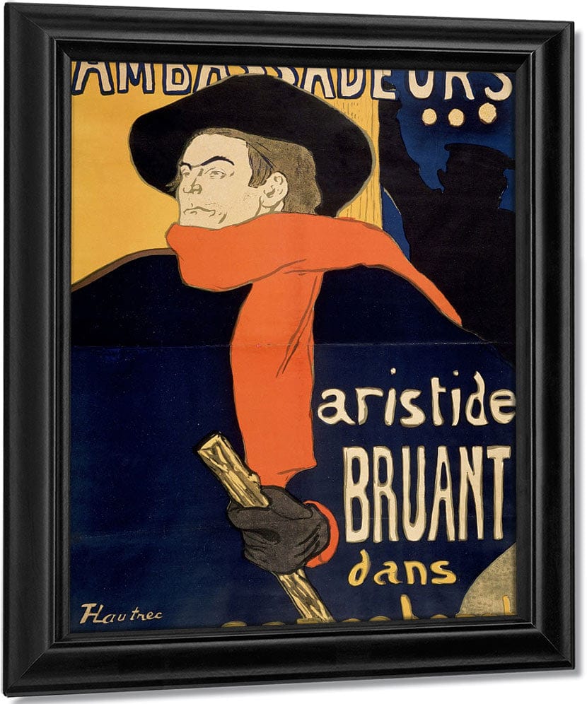 Ambassadeurs Aristide Bruant By Henri Marie Raymond De Toulouse Lautrec Monfa Fine Art Print