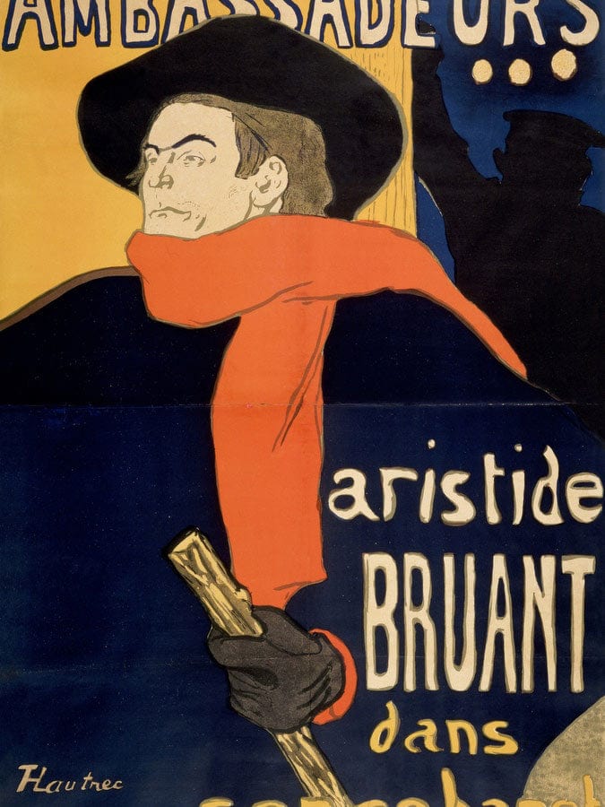 Ambassadeurs Aristide Bruant By Henri Marie Raymond De Toulouse Lautrec Monfa Fine Art Print