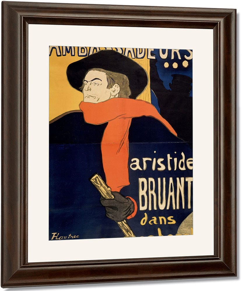 Ambassadeurs Aristide Bruant By Henri Marie Raymond De Toulouse Lautrec Monfa Fine Art Print