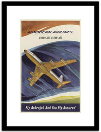 America Airlines  Vintage Posterc Fine Art Print