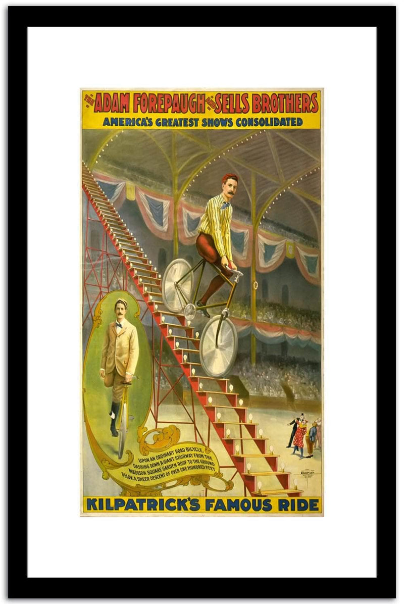 America Greatest Shows Consolidated  Vintage Circus Poster Fine Art Print