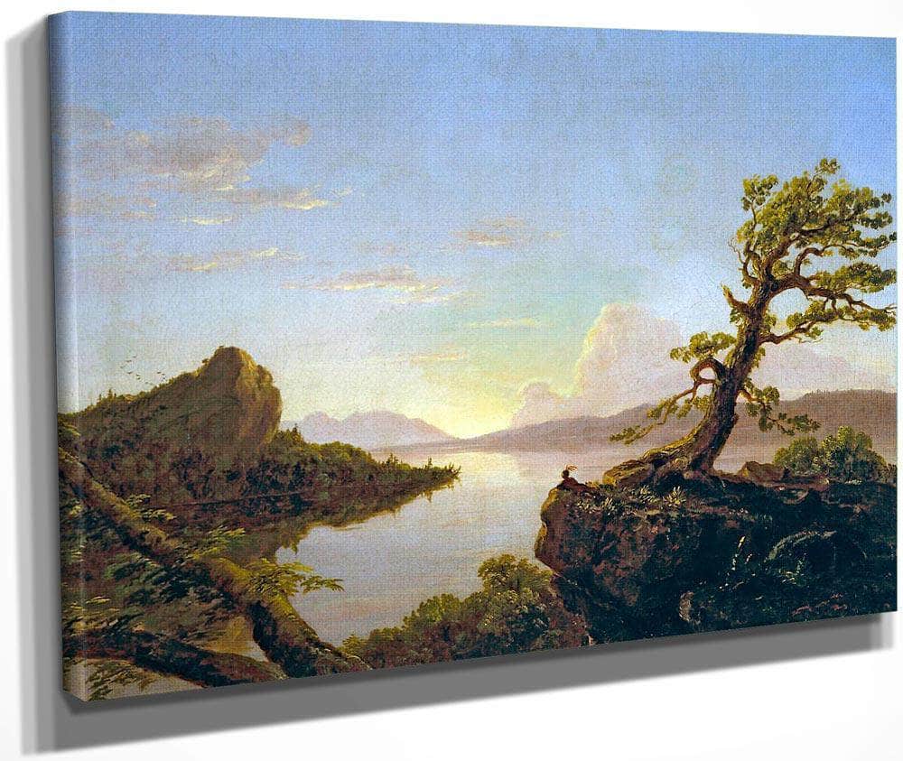 American Lake Scene By Cole Thomas Fine Art Print