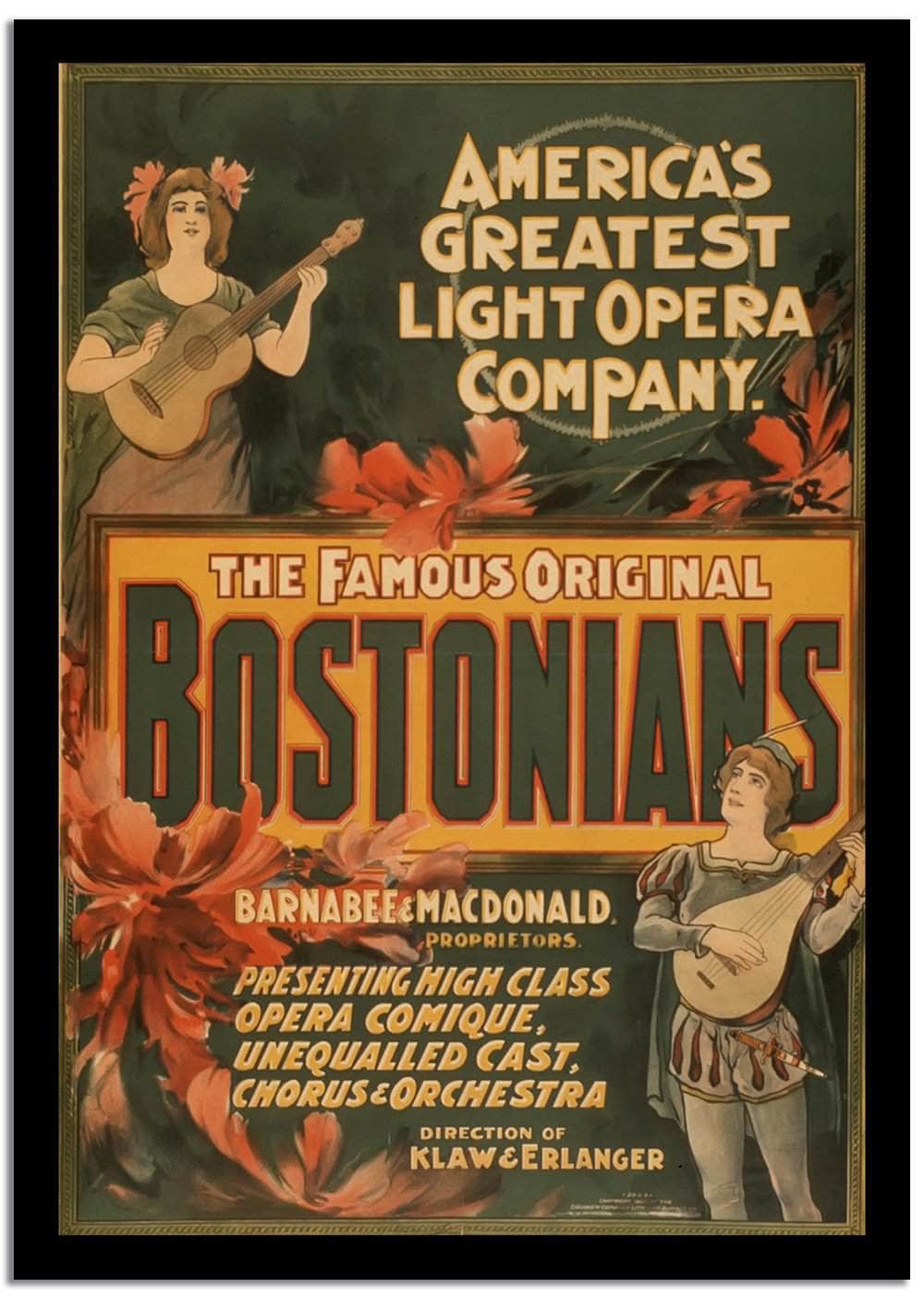 Americas Greatest Light Operra Companny Fine Art Print