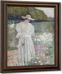 Among The Lilies By William J. Forsyth Fine Art Print