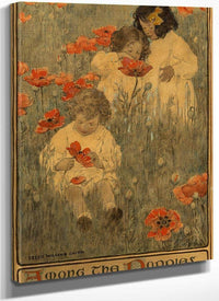 Among The Poppies The Child In A Garden Scribners Magazine Interior Illustration December 1903 By Jessie Willcox Smith Fine Art Print