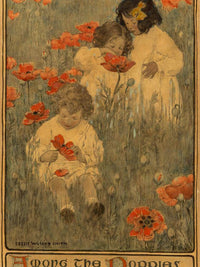Among The Poppies The Child In A Garden Scribners Magazine Interior Illustration December 1903 By Jessie Willcox Smith Fine Art Print