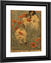 Among The Poppies The Child In A Garden Scribners Magazine Interior Illustration December 1903 By Jessie Willcox Smith Fine Art Print