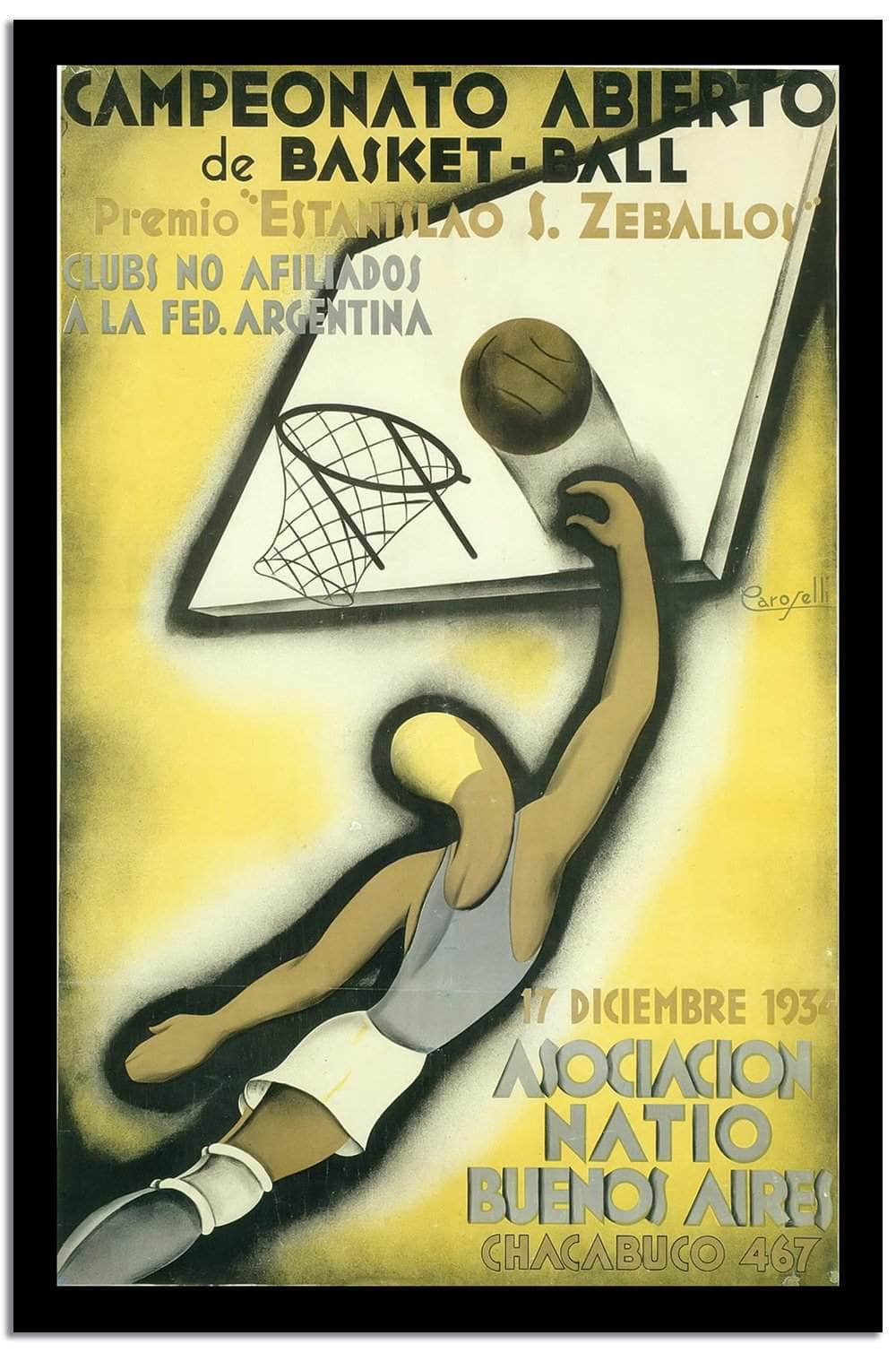 Ampeonato  Vintage Poster Fine Art Print