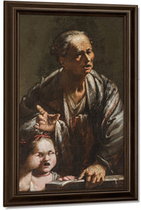 An Allegory Of Wisdom And Ignorance By Jusepe De Ribera Fine Art Print