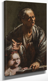 An Allegory Of Wisdom And Ignorance By Jusepe De Ribera Fine Art Print