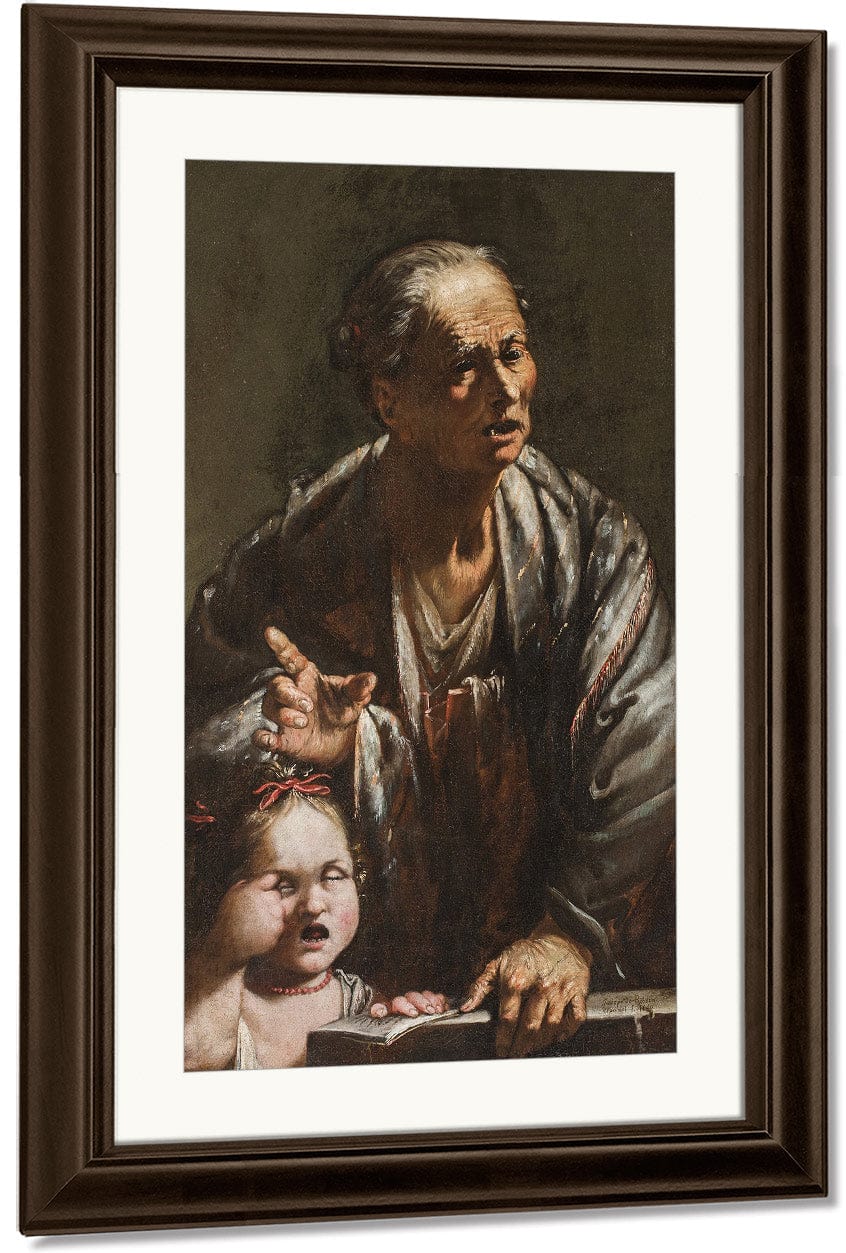 An Allegory Of Wisdom And Ignorance By Jusepe De Ribera Fine Art Print