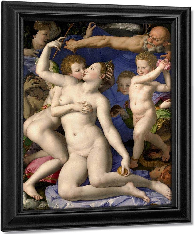 An Allegory With Venus And Cupid 1545 Mannerism   National Gallery Uk Medium By Agnolo Bronzino Fine Art Print