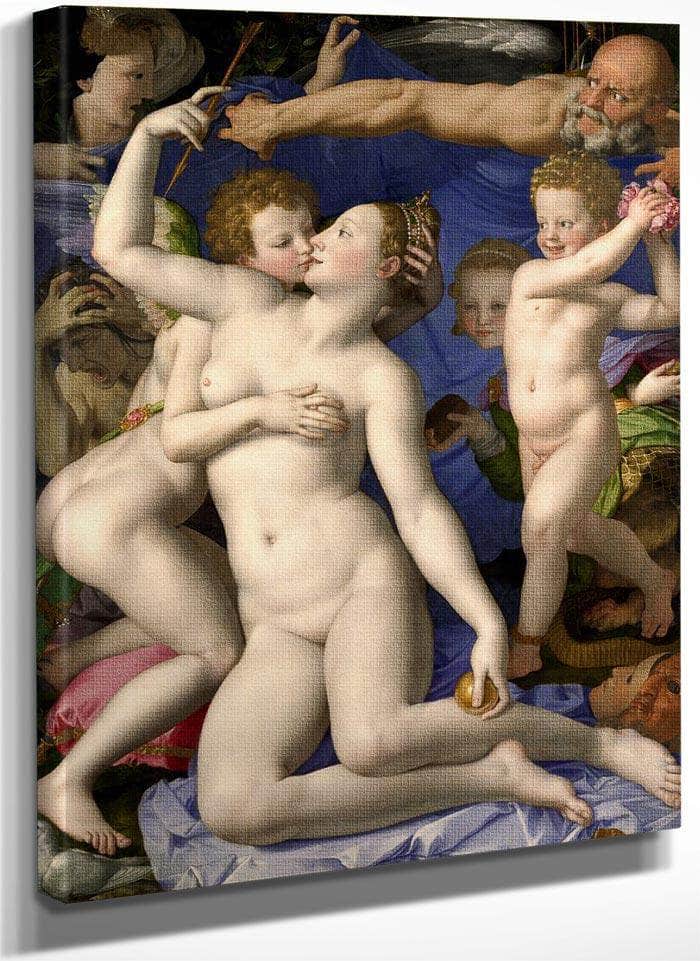 An Allegory With Venus And Cupid 1545 Mannerism   National Gallery Uk Medium By Agnolo Bronzino Fine Art Print