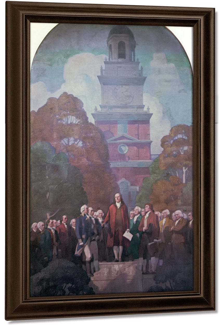 An Apotheosis Of Franklin By NC Wyeth Fine Art Print
