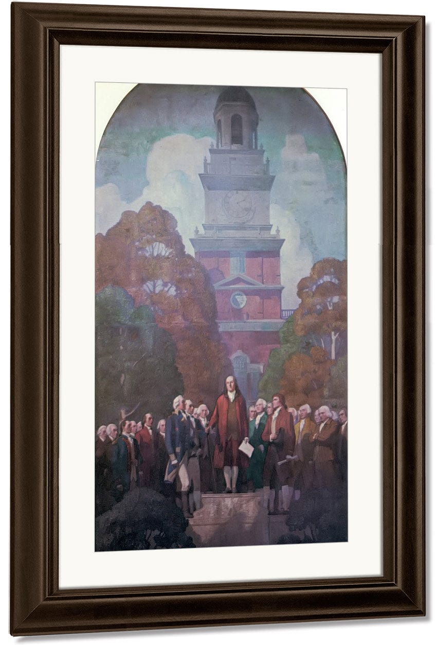 An Apotheosis Of Franklin By NC Wyeth Fine Art Print