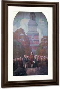 An Apotheosis Of Franklin By NC Wyeth Fine Art Print