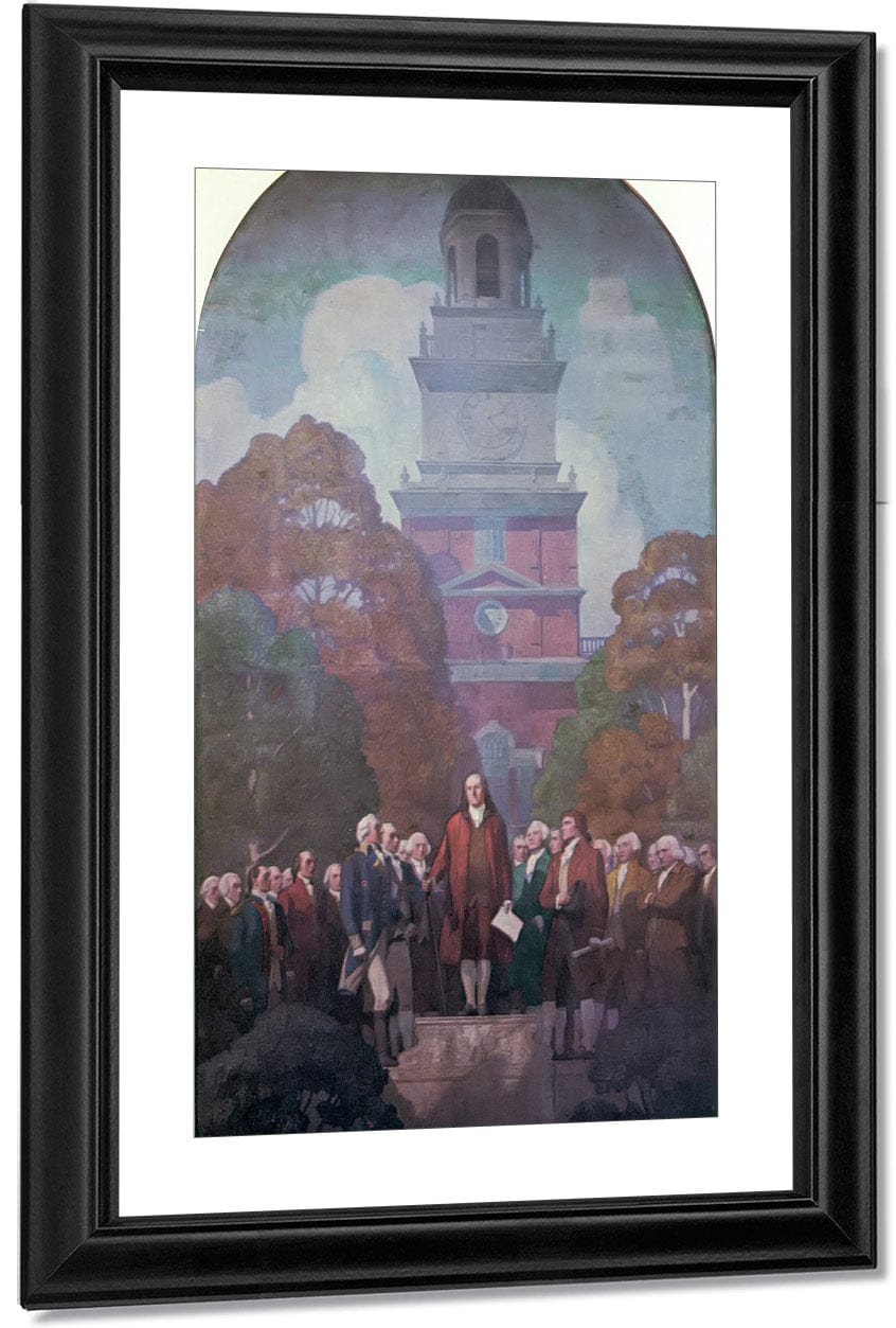 An Apotheosis Of Franklin By NC Wyeth Fine Art Print