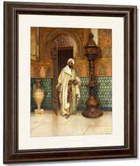 An Arab In A Palace Interior By Rodolphe Ernst Fine Art Print